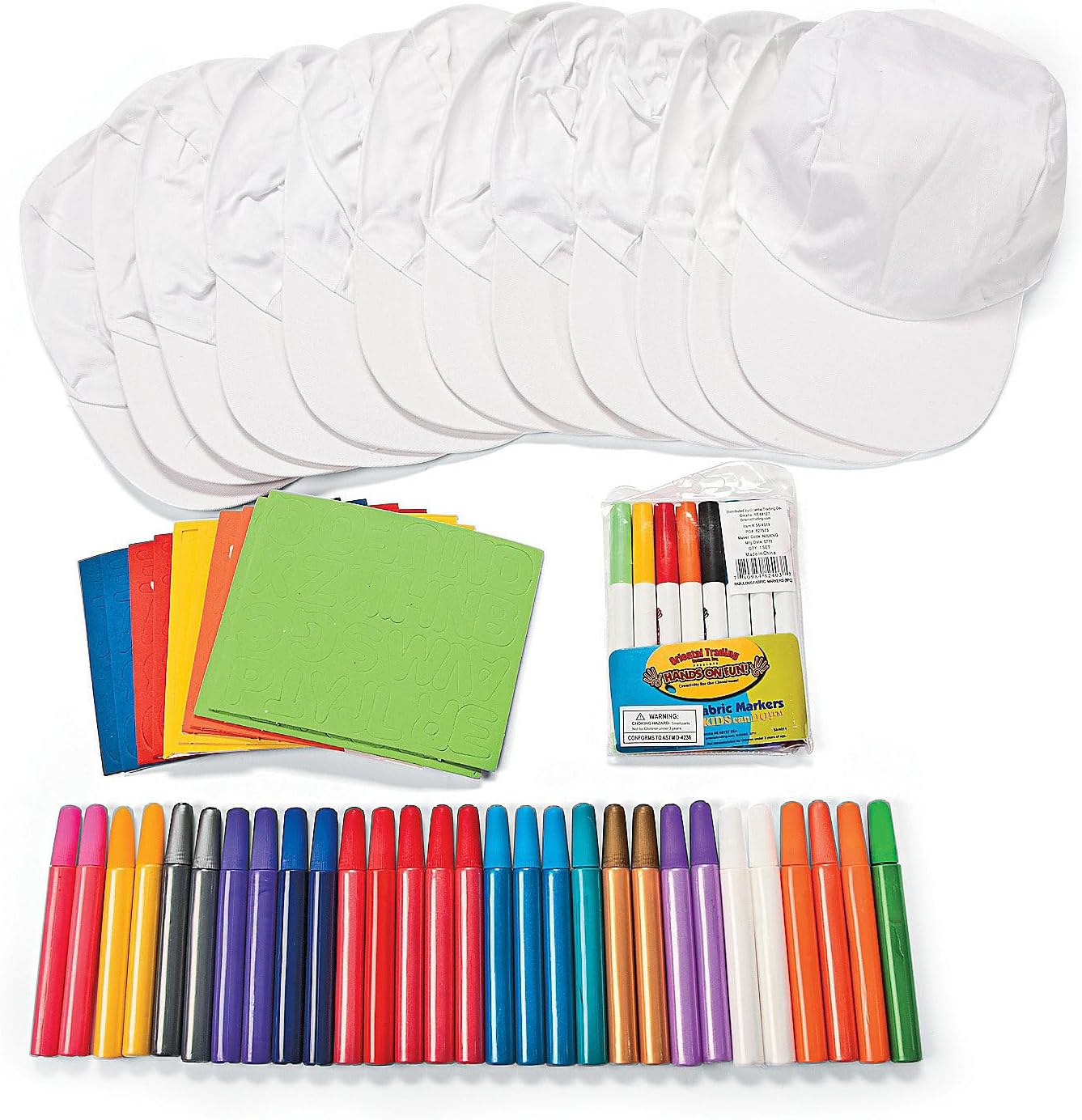 DIY Adventure Hat Craft Kit for Kids – Makes 12 Hats – Fun Arts and Crafts Activity for Boys and Girls – Great for Parties, Classrooms, or Home Play