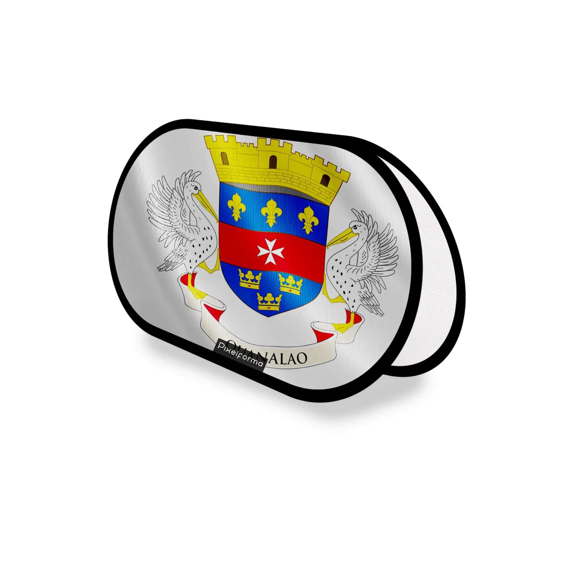 Drapeau Saint-Barthélemy publicitaire en polyester robuste avec finitions renforcées - 3