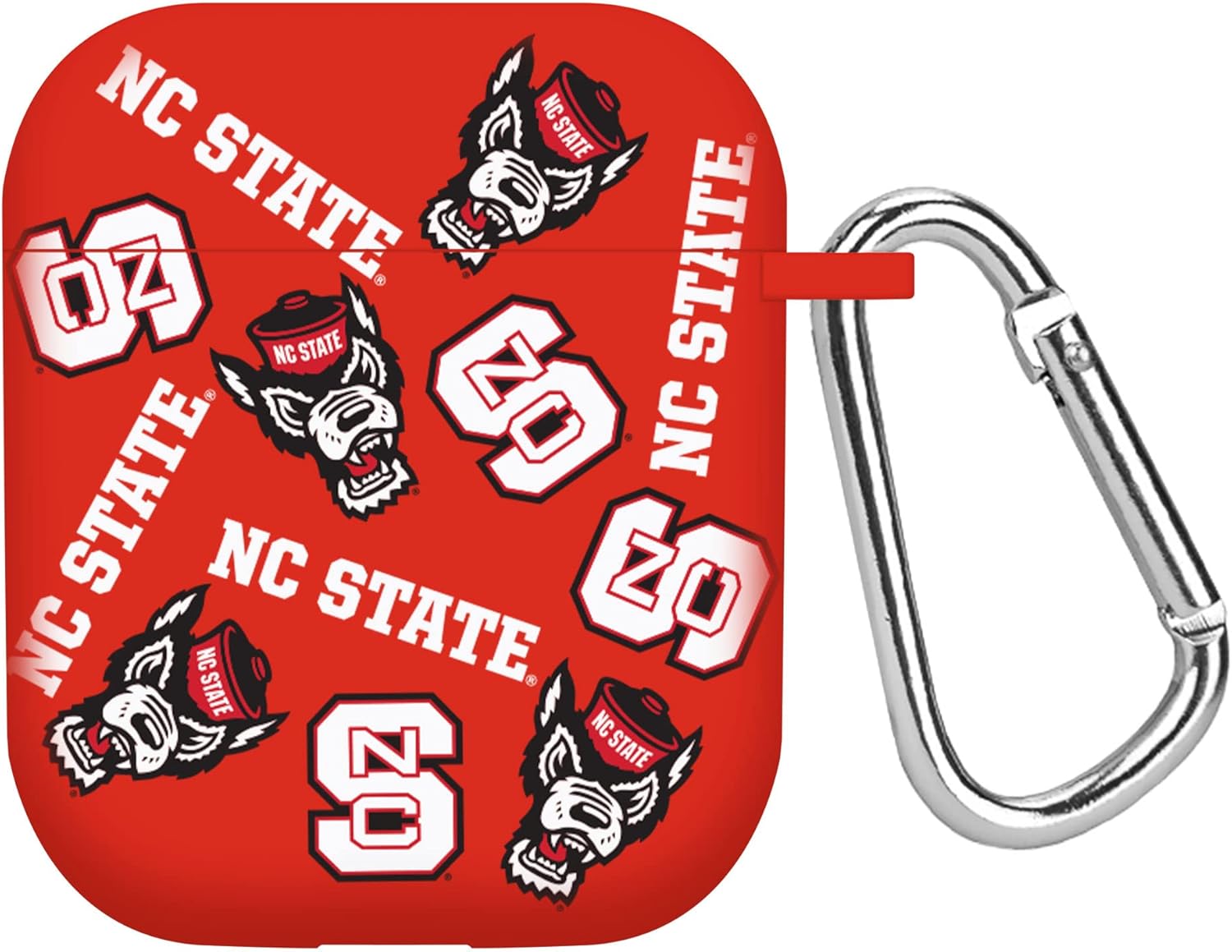 Affinity Bands North Carolina State Wolfpack Custom Name HD Case Cover Compatible with Apple AirPods Pro 1 & 2 (Black)