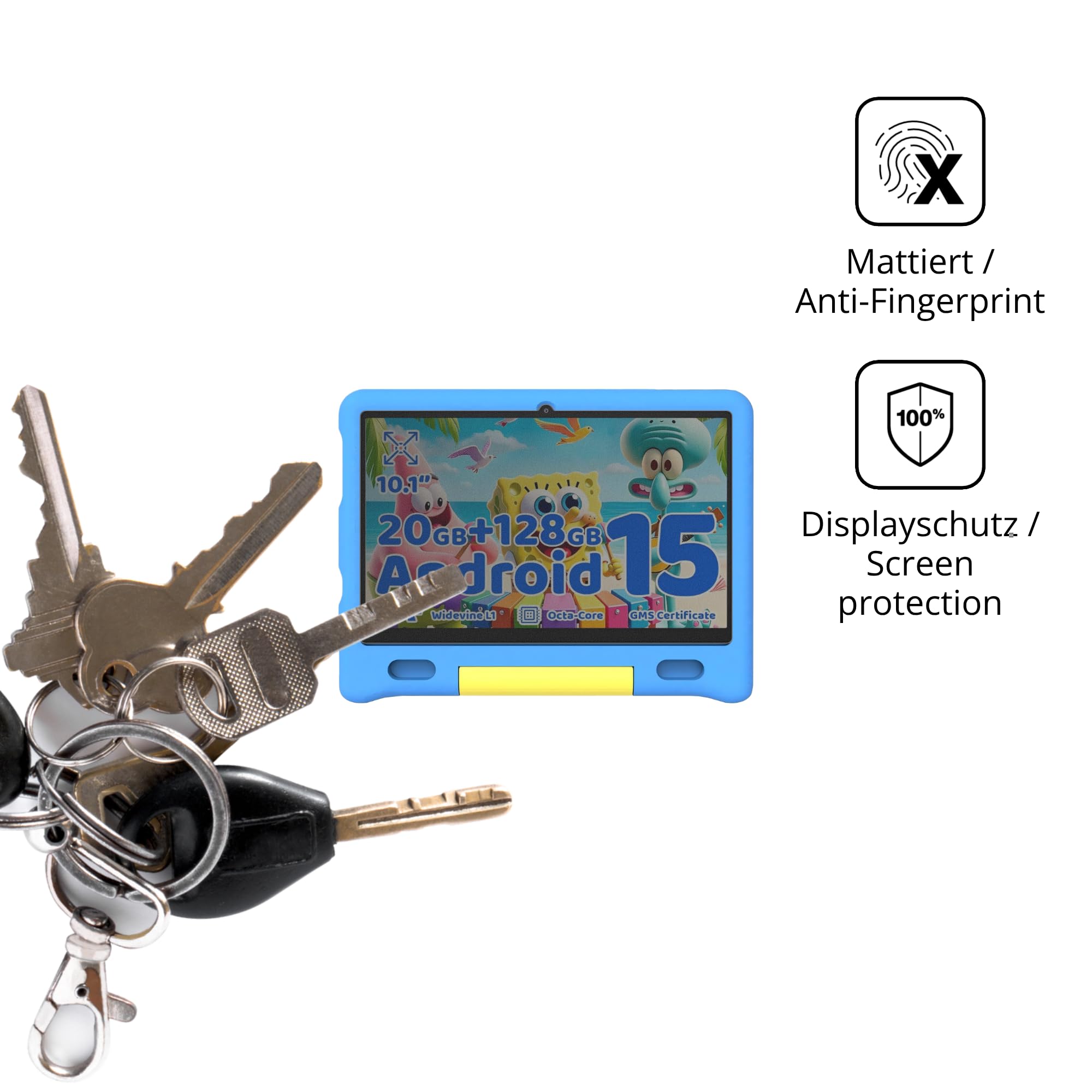 dipos Protector de Pantalla Antiespía para Gleeso KT1026 | Película protectora mate, filtro de privacidad 4 vías, ajuste perfecto, antiarañazos, sin burbujas, autoadhesivo