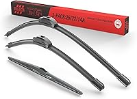 Vista 24 de BERG REGEN 22"+19" Limpiaparabrisas con juego de repuesto trasero de 10 pulgadas para Mazda CX-3 2016 2017 2018 2019 – Calidad genuina del OEM