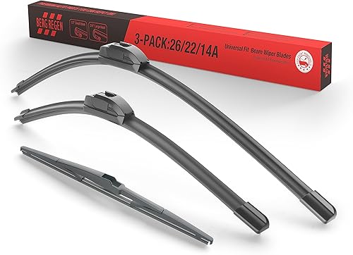 Miniatura 24 de BERG REGEN Juego de limpiaparabrisas de 26+16 pulgadas con limpiaparabrisas trasero de 12 pulgadas de repuesto para Subaru Crosstrek 2013-2017