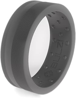 Massaging Comfort Fit Premium Silicone Ring with Airflow, Men’s and Women’s Rings, Breathable Flexible Work Safety Design