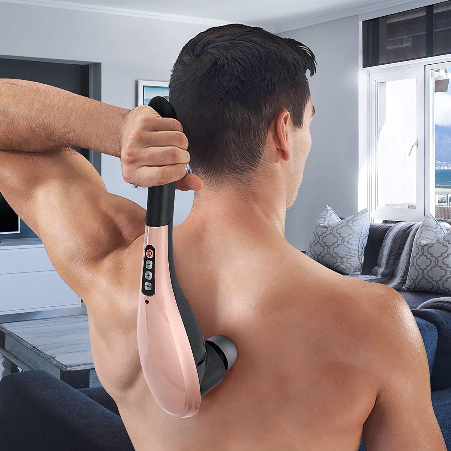 Pistolet de Massage Musculaire, Appareil Électrique pour Dos, Cervicales et Cou