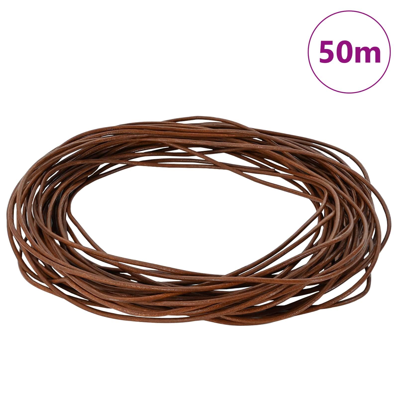 Skórzany sznurek taśma do majsterkowania okrągła ø 1 mm x 50 m