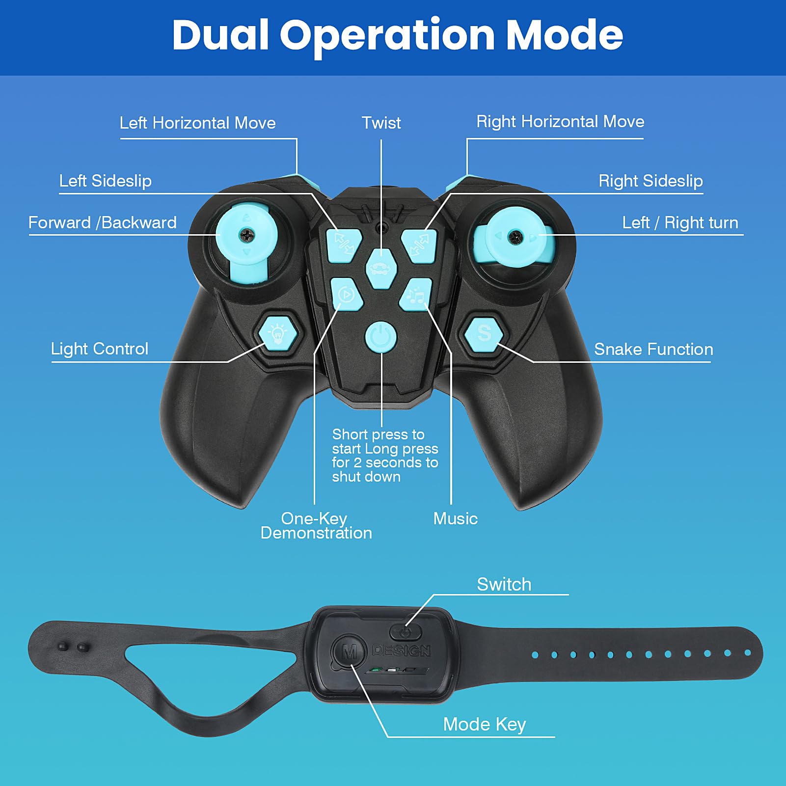 Remote Control Car Boys Gifts: Gesture Sensing RC Stunt Cars Kids Toys for Age 6 7 8 9 10 11 12 Year Old - Best Birthday Gifts