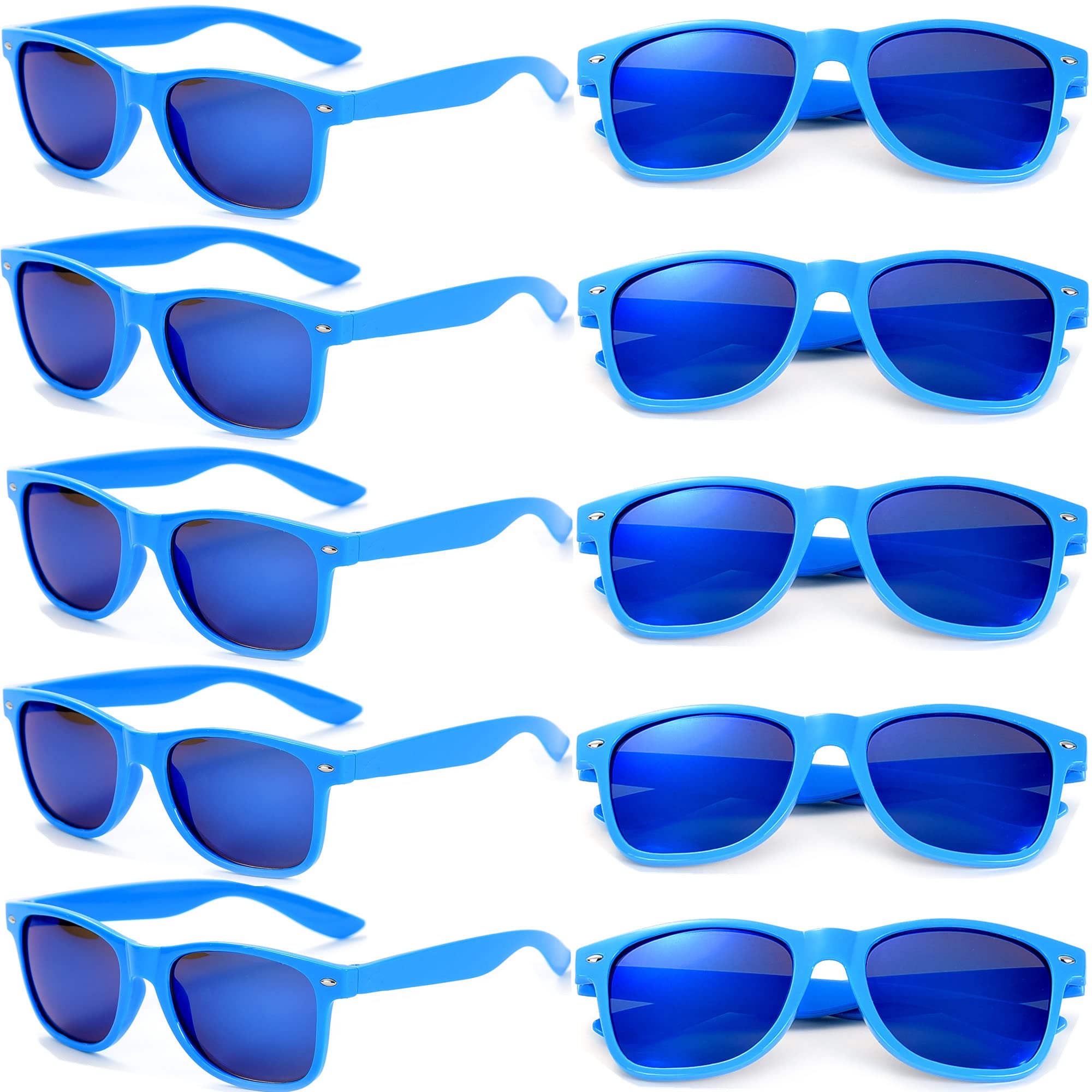 Eyegla Sunglasses Bulk Adults Party Sunglasses 80s Glasses Shades for Party Favors 10/30Pack