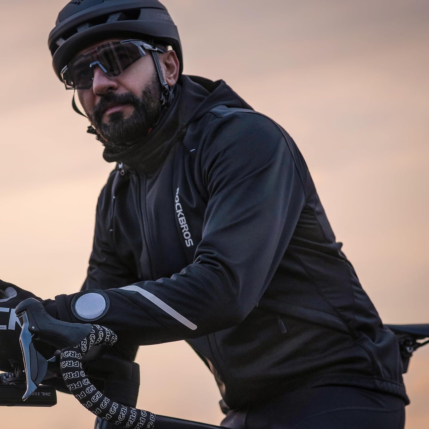 ROCKBROS Cycling Jackets for Men Winter Bike Jackets Thermal Windproof Jacket for Men Cold Weather Cycling Running Hiking - Image 2