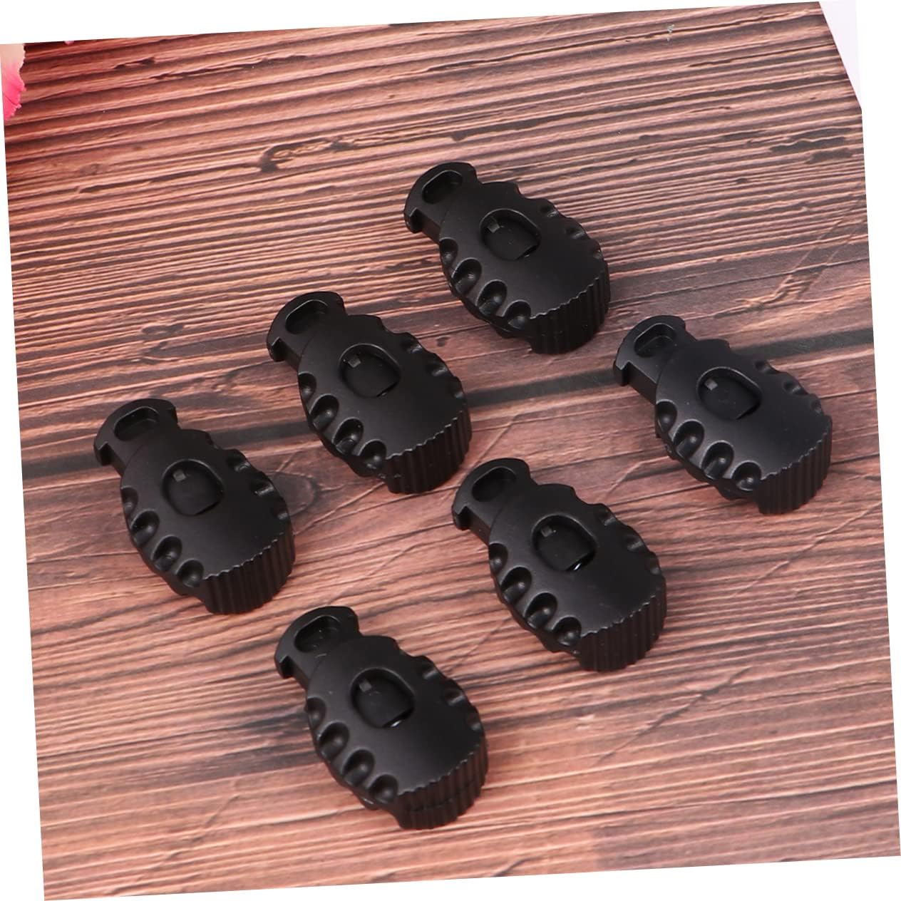 VILLCASE Elastic Cord Adjusters 50 Pcs Plastic Spring Button Cord Locks Great for Camping Hiking