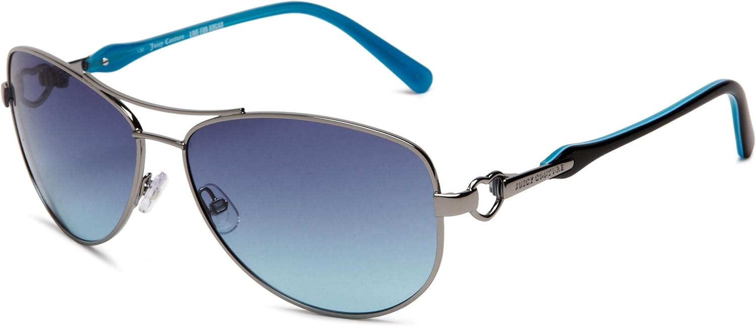 Juicy Couture Women's Aviator Gold Tone Metal Frame 55mm Sunglasses
