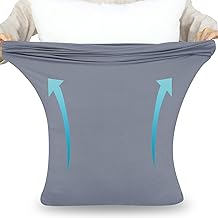 BestOnePlus【2-Piece Set】 Pillowcase Super Stretch Envelope Style Photocatalytic Antibacterial and Deodorant 3D Stretch Washable Skin-Friendly Pillow Cover Sweat-Absorbent Quick-Drying All-Season