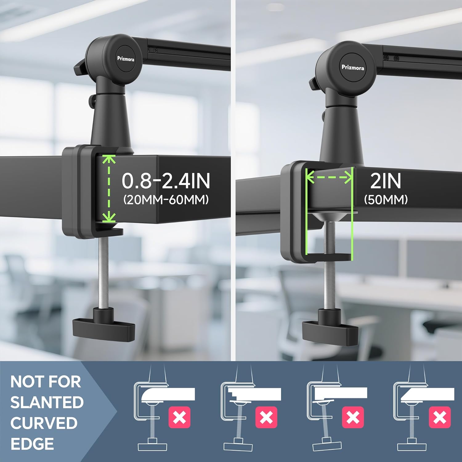 Mic Arm, Premium Microphone Boom Arm with Cable Management, 360°Rotatable Boom Arm, Mic Boom Arm for Streaming, Gaming, Podcasts, Home Office, Recording