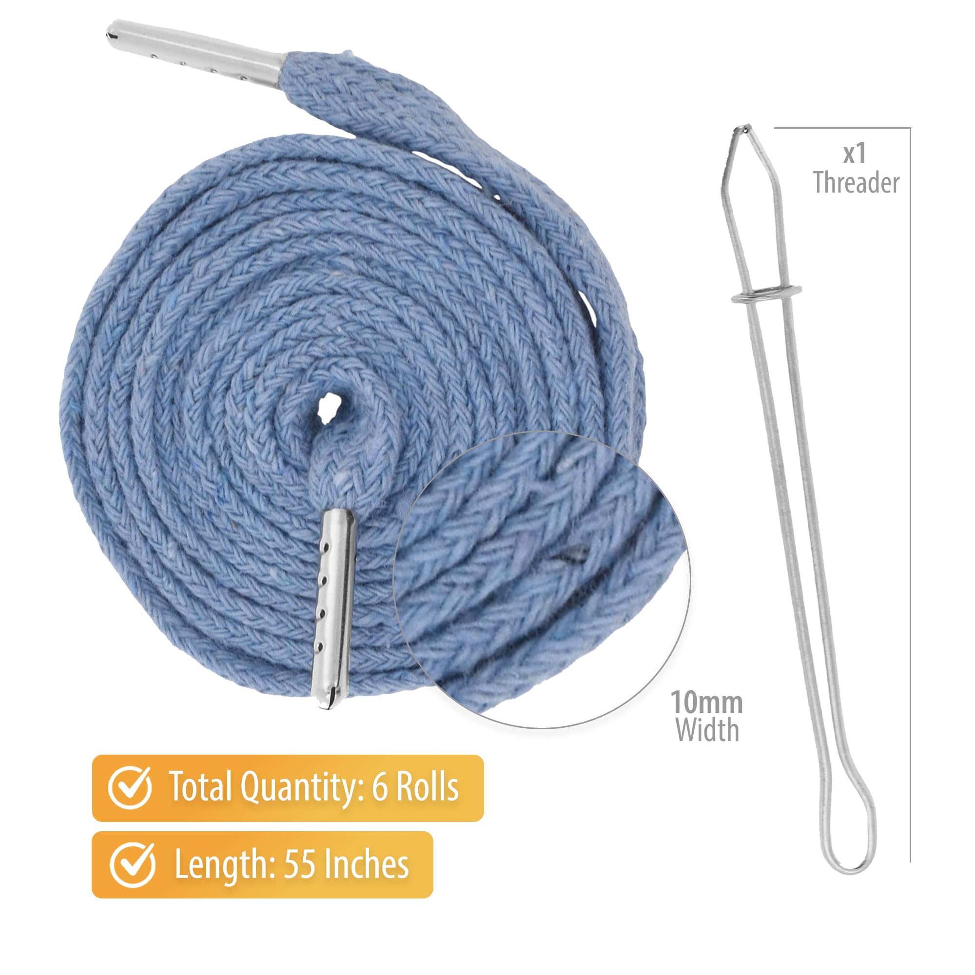 Amazon.com: Mandala Crafts Baby Blue Drawstrings Replacement Draw