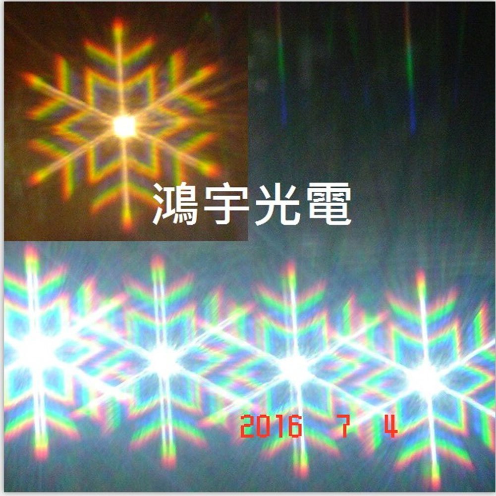 A4 diffraction grating sheet snowflake lines -11 * 8 inch clear PET ...
