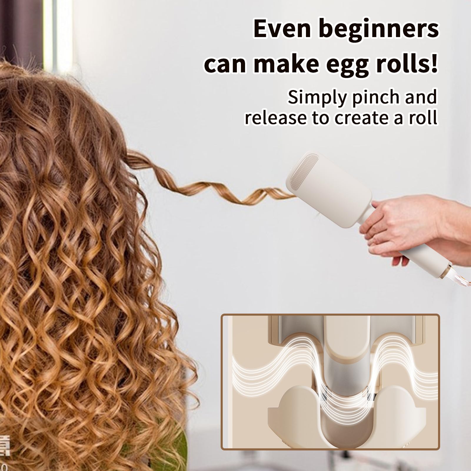 Fer À Friser | Fer à Boucles Ondulées pour Femmes | Styler En Céramique Avec 4 Températures Pour Boucles Lisses Courtes Et Longues Femmes Et Filles Outils De Coiffage Pour Voyage Vacances