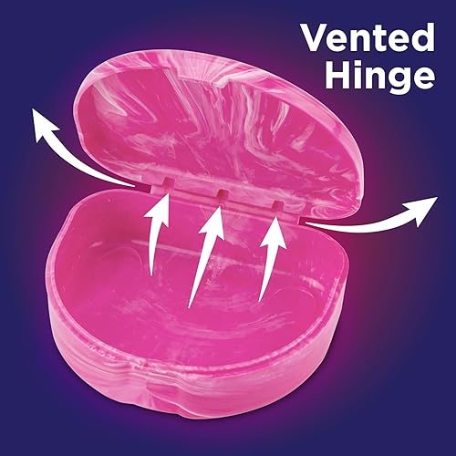 Miniatura 4 de Practicon Estuches de retención de mármol, funda de alineador de ortodoncia, soporte para protector bucal (paquete de 3) (atardecer)