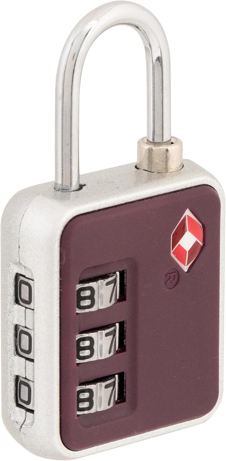 G Force 4 Pack 3-Dial Luggage Locks | TSA Approved | Set Your Own 3 Digit Combination Lock | Travel Accessory | Suitcase | Backpack | Multi Color