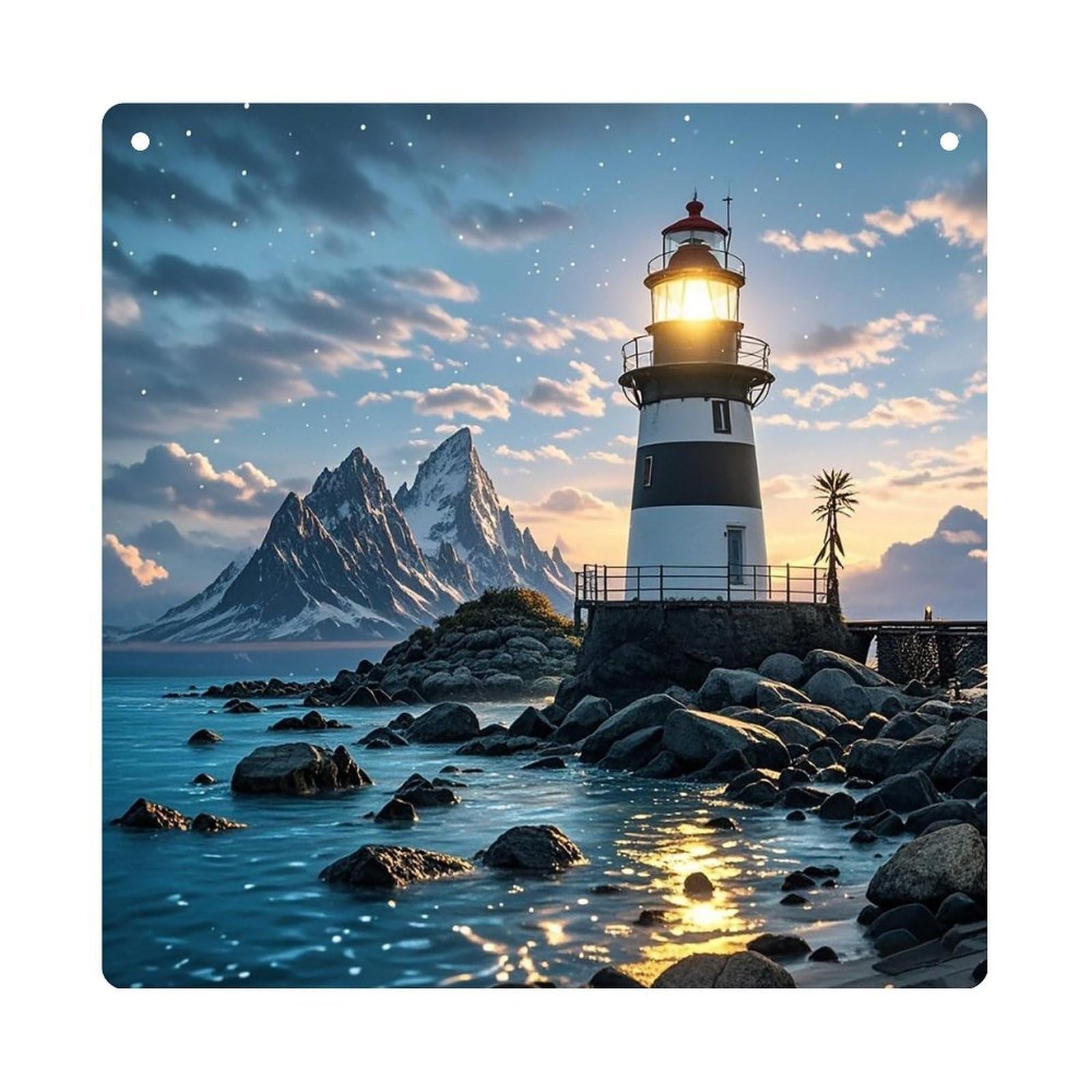 Lighthouse by The Sea Hanging Ornament Wall Decor Pendant