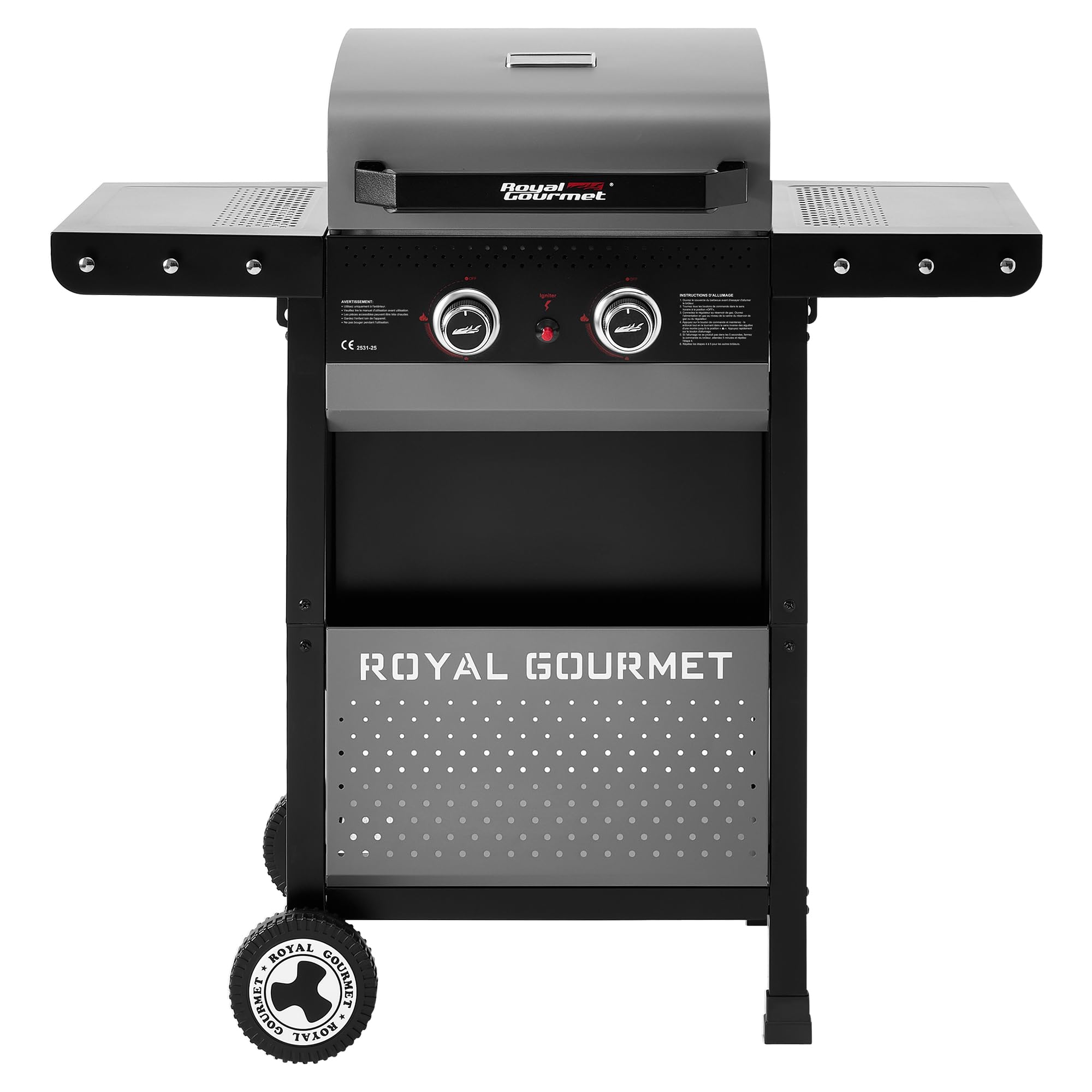 Royal Gourmet Barbecue Gaz 2 Brûleurs sur Chariot