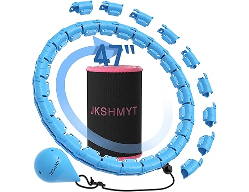 Revitalife Smart Weighted Hoop Plus Size for Adults Weight Loss, 2 in 1 Infinity Fitness Hoop, 24 Links