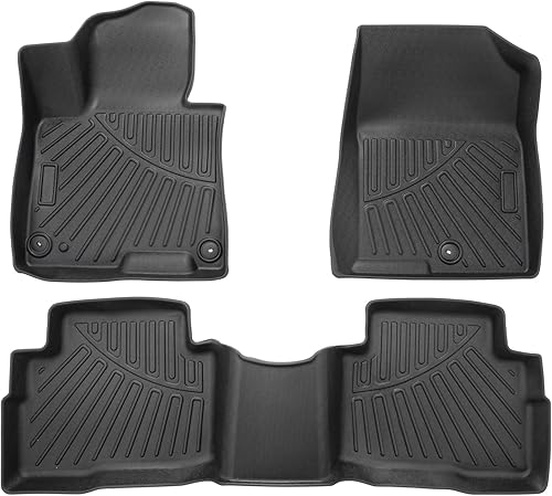 Vista 45 de Powerty Alfombras resistentes para BMW X3 2018 a 2024 y BMW X4 2019 a 2024, a medida para accesorios de X3 y X4, de elastómero termoplástico 3D