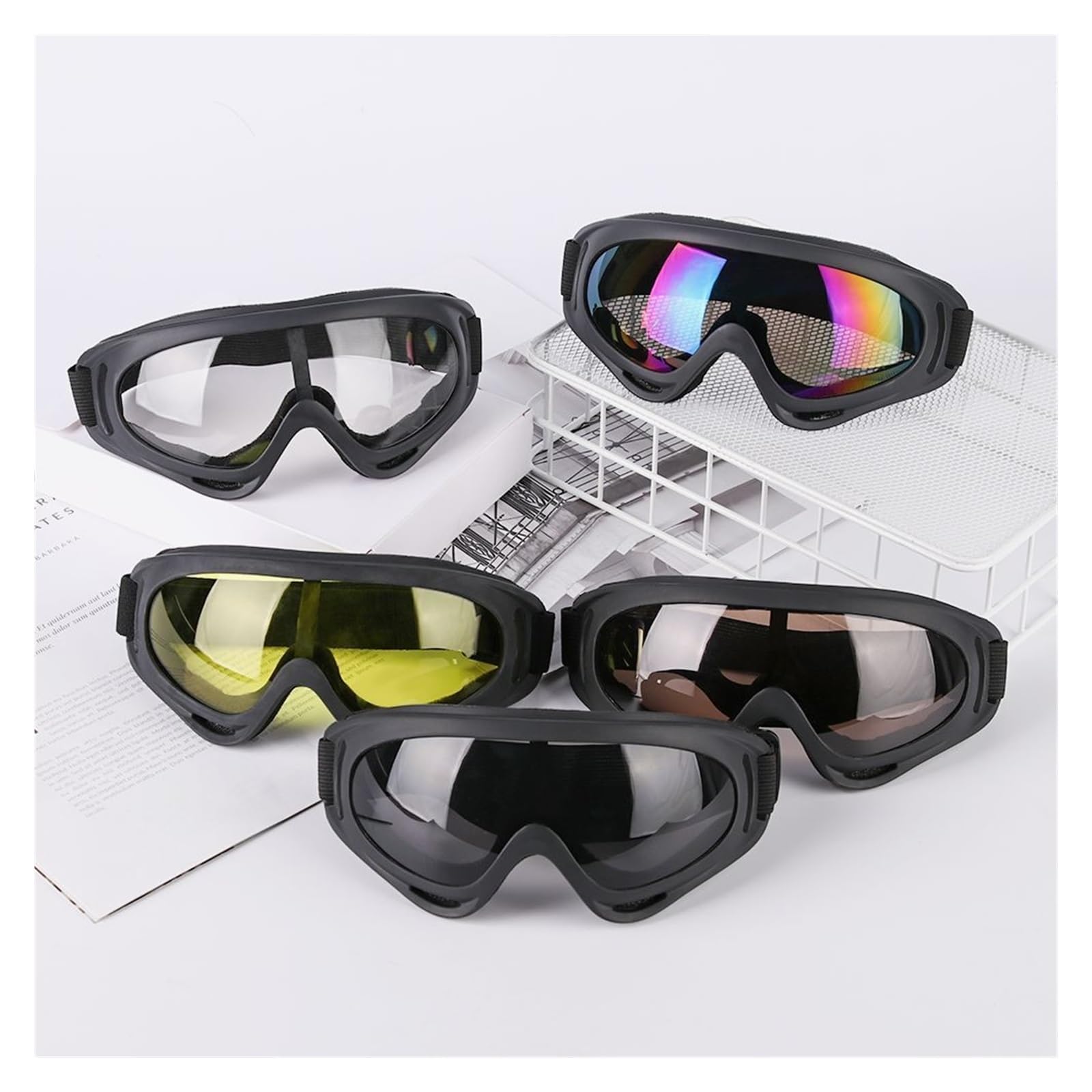 Okulary narciarskie zimowe wiatroszczelne okulary narciarskie Outdoor Sports okulary z oprawkami okularów gogle narciarskie motocyklowe okulary rowerowe okulary przeciwsłoneczne gogle Outdoor (k