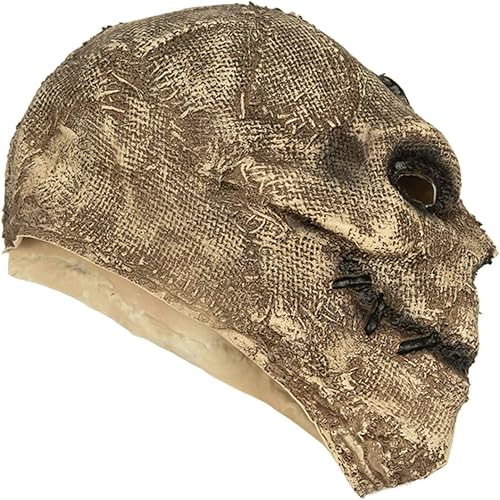 Miniatura 5 de brableewear Máscara de calavera de terror, arpillera, fantasma, esqueleto malvado, Halloween, novedad, máscara de mascarada