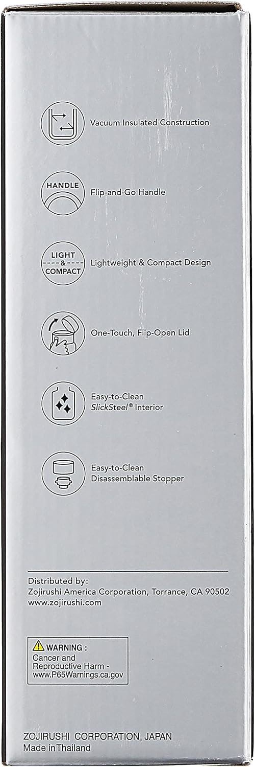 Best Quality 🔥 Zojirushi SM-QHE48RK, Flip-and-Go Stainless Mug, 16-Ounce, Hibiscus Red