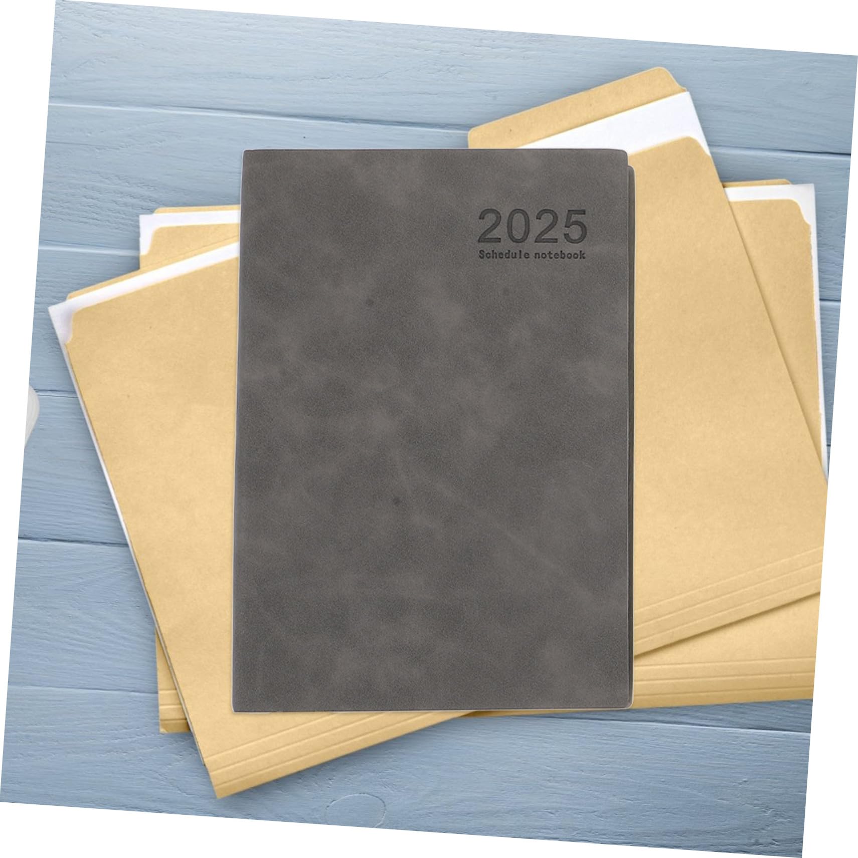 Pack 2025 Pu Hardcover Planer Notizbuch A5 für Zeitmanagement