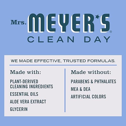 Miniatura 4 de Mrs. Meyer's Clean Day - Detergente líquido para platos, aroma a albahaca, fórmula biodegradable, paquete de 6 unidades, 16 fl oz