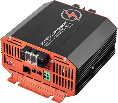 Happybuy 12V 20A DC to DC Battery Charger A 250W Essential! Tailored for Lead - Acid, Lithium, AGM, Gel, and Flooded Batteries. Boasting Smart Multi - Stage Charging.