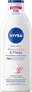 Nivea Body Lotion Rose Flower & Care Body Cream with Deep Care Serum for 72 Hours Moisture Body Lotion with Natural Origin Argan Oil (400 ml)