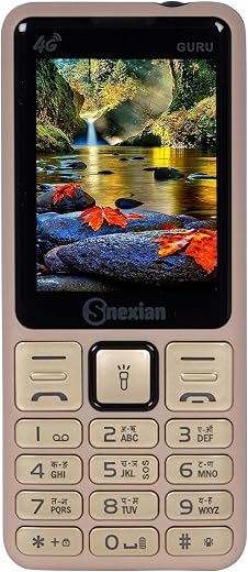 Snexian All-New GURU 4G Working Dual Sim | Keypad Mobile | with 2.4" Display | YouTube Working | Voice Changer | BT Dialer...