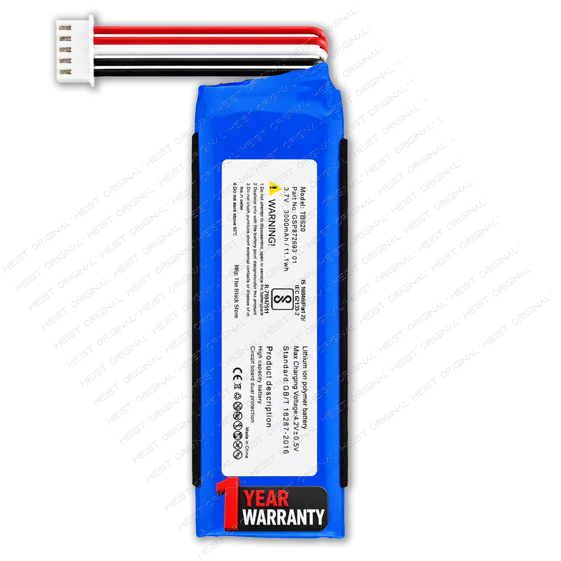 GSP872693 01 Battery 3.7V 3000mAh for Flip 4 is a Waterproof Portable Bluetooth Speaker | Flip 4 Special Edition - with 1 Year Warranty* (Black-Z)-image-17