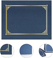 Vista 8 de Geographics Classic Linen Document Covers, 12.5” x 9.75”, Navy Blue (25 Pack)