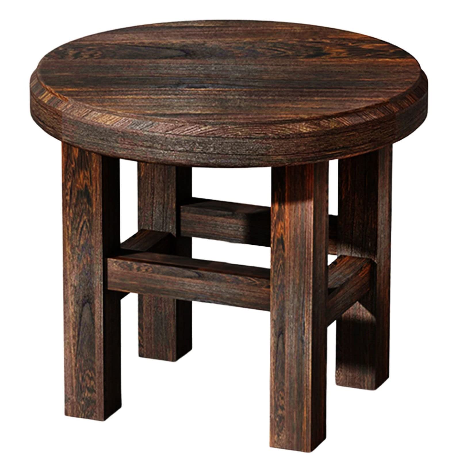 Tabouret à Langer en Bois LUNEZY et Petit Escabeau en Bois de Paulownia