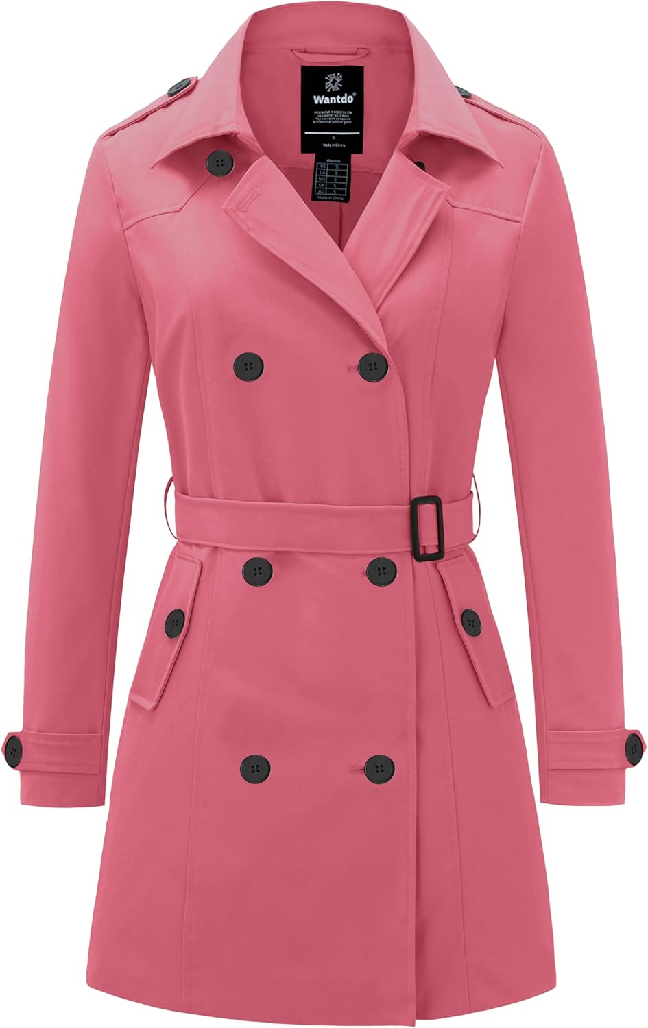 Women's Waterproof Trench Coat with Belt Classic Italy Ubuy