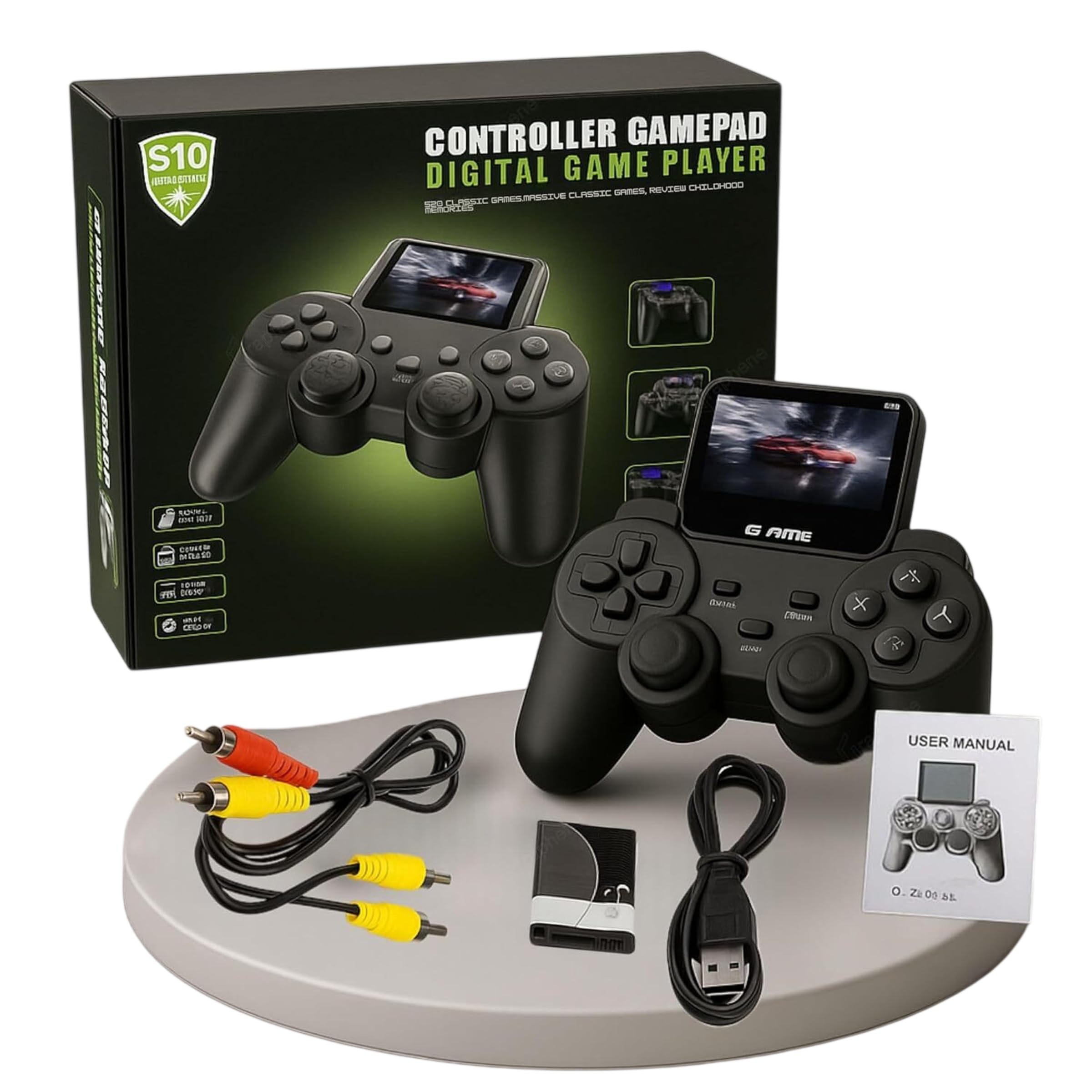 ENNIX Handheld Video Game Console for Kids, 520 Built-in Retro Classic Games, Portable Sup Gaming Device, 3.0-Inch Screen, Rechargeable Battery-image-8
