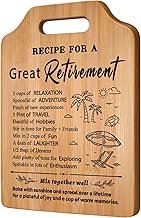Retirement Gifts for Women, Exquisite Bamboo Chopping Board, Happy Retirement Gifts for Women Men, Retirement Gift Ideas for Teachers, Nurses