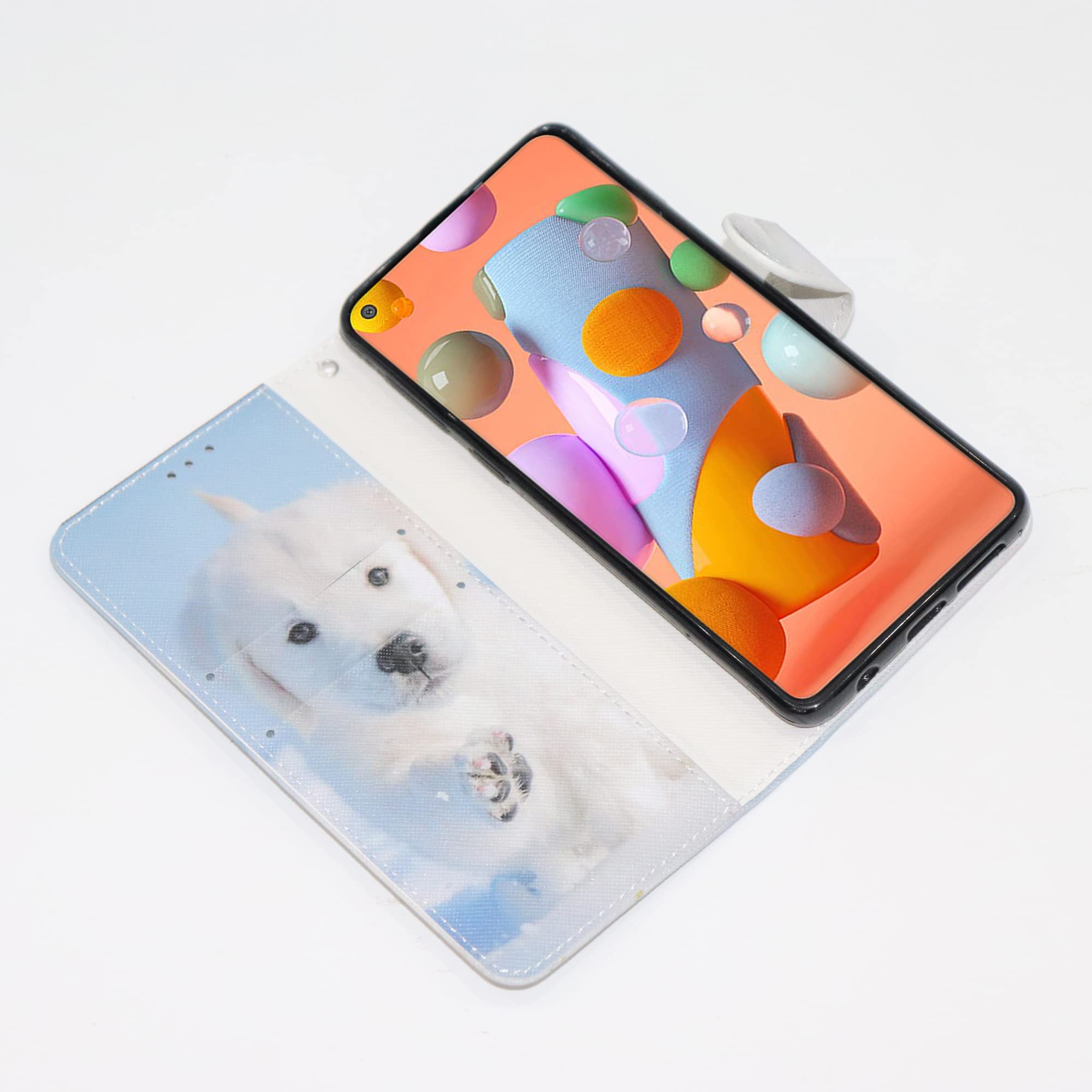 Cellulare Cover per Huawei P Smart 2019 / Honor 10 Lite Custodia in Pelle Flip Case Portafoglio Libro con Porta Carta Modello Disegni - Cane