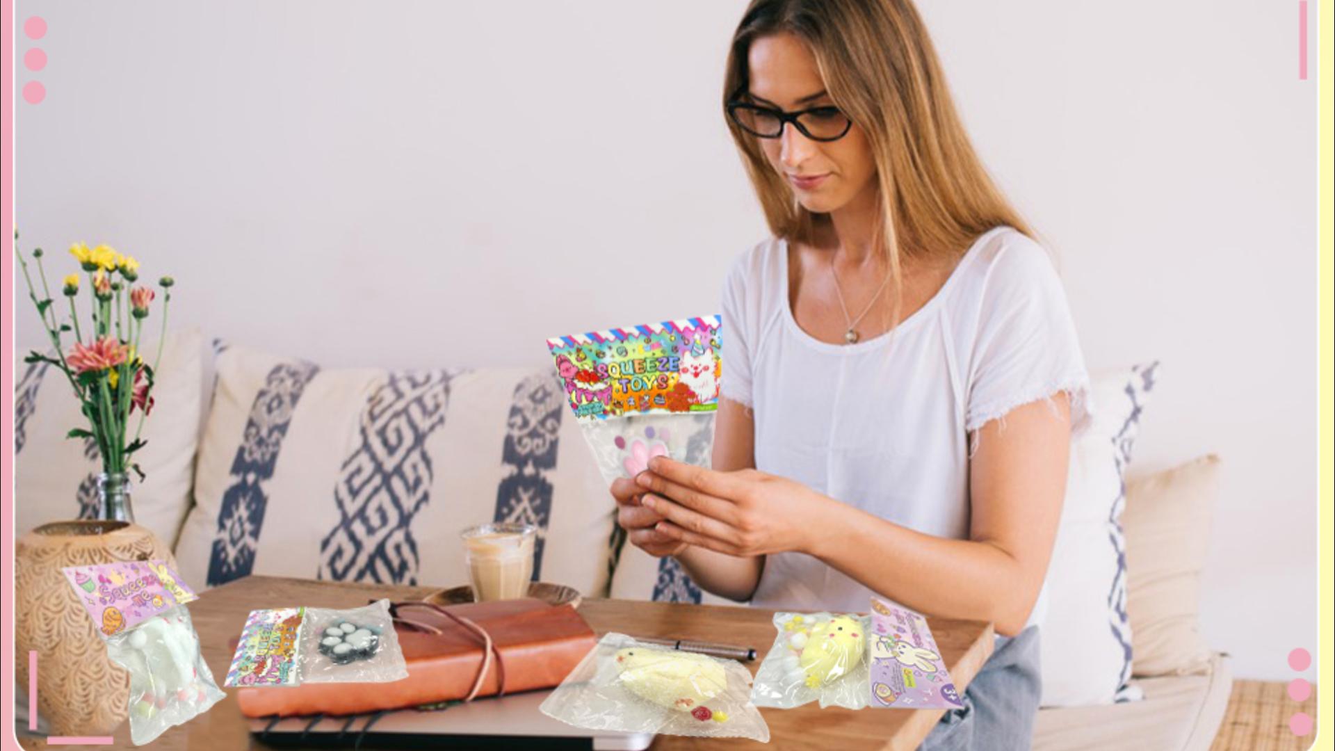 2 Stressverlichtende koekjesspeeltjes en 2 x kattenpoot-squishy (Taba Squishy, ​​​​Oreo Squishy, ​​​​zachte kattenpoot-squishy, ​​​​kattenpoot- knijpspeeltje), stressverlichtende friemelspeeltjes