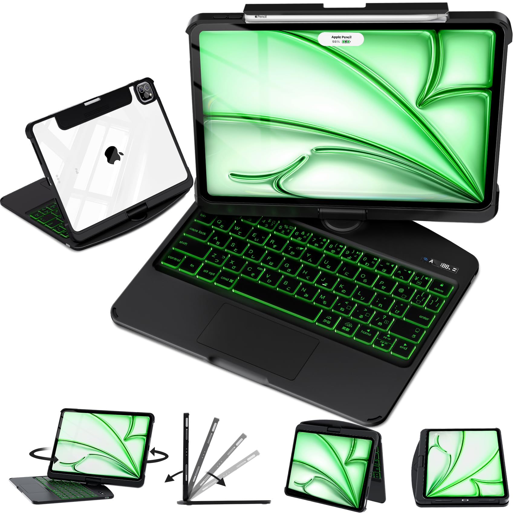 iPad Pro 12.9インチ対応 マジックワイヤレスキーボードケース Amazon.co.jp: iPad キーボードケース Pro 12.9 インチ第3/4/5/6世代