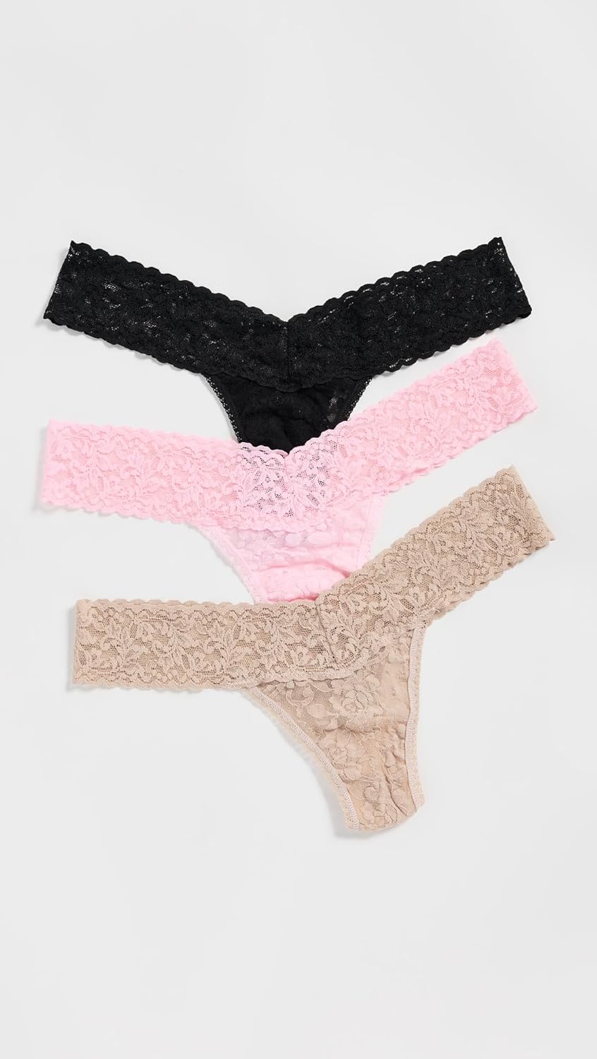 hanky panky - Signature Lace Original Rise Thongs | One Size 4-14 | Womens Underwear, Lacy Lingerie | 3 or 5 pack - Image 3