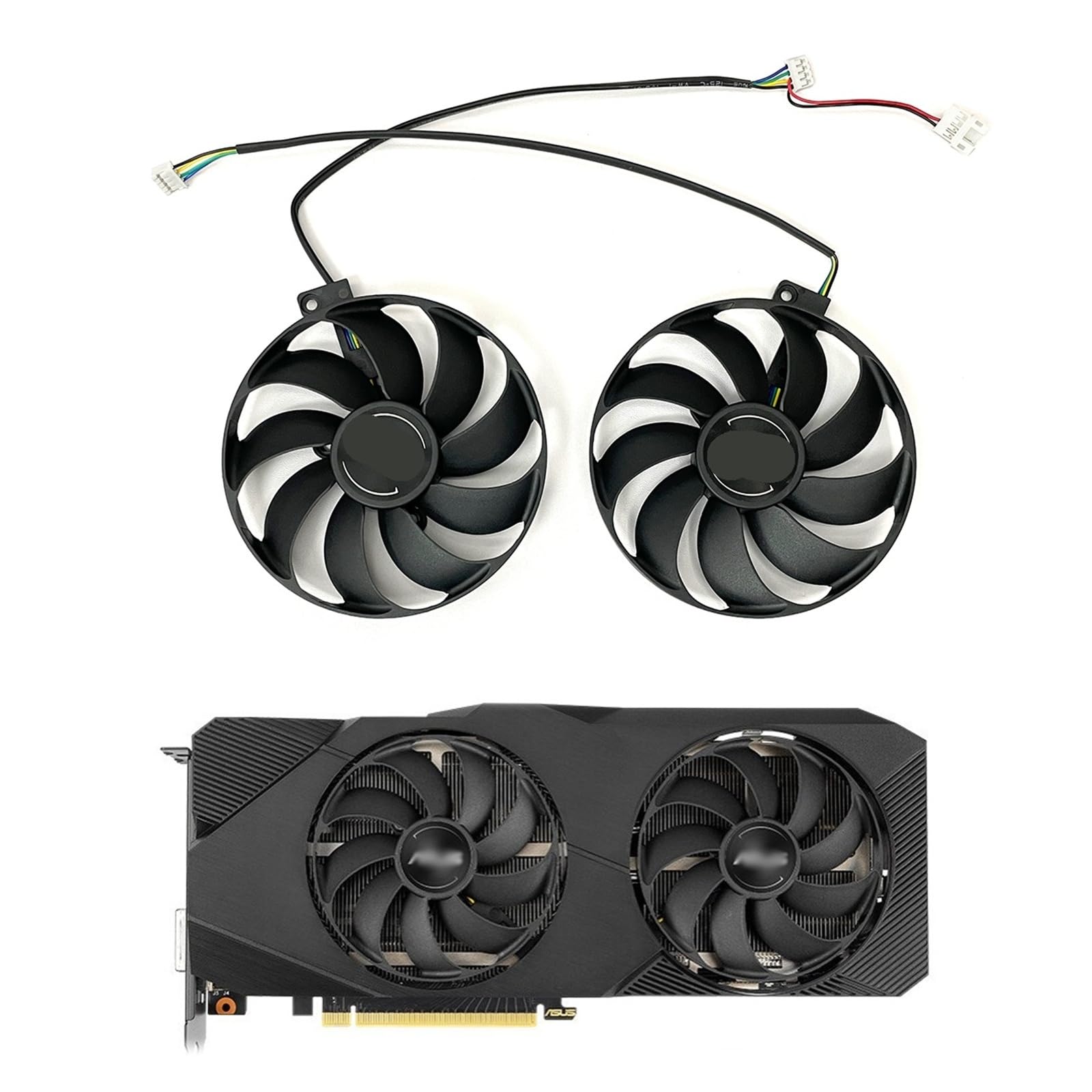Ventilateur FDC10H12S9-C pour réparation GPU avec double refroidisseur noir