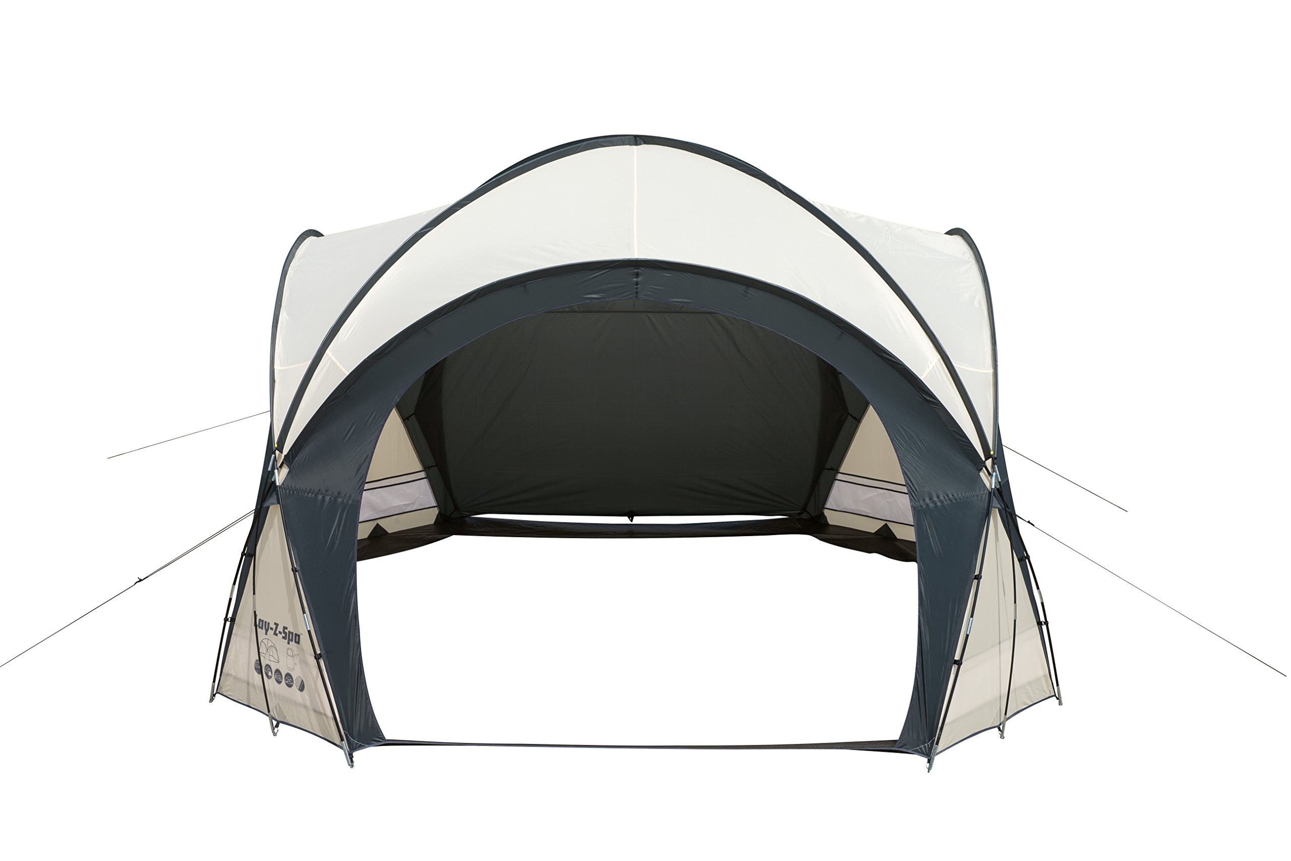 Bestway Lay-Z-Spa Pavillon, weiß-grau, 390 x 390 x 255 cm, 58460-05