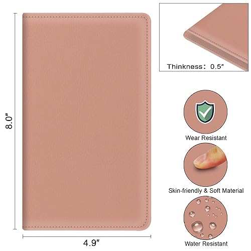 Miniatura 3 de Libreta de meseros con bolsillo con cremallera para camarera, bonita cartera de camarero, organizador de meseros de restaurante, soporte para libro