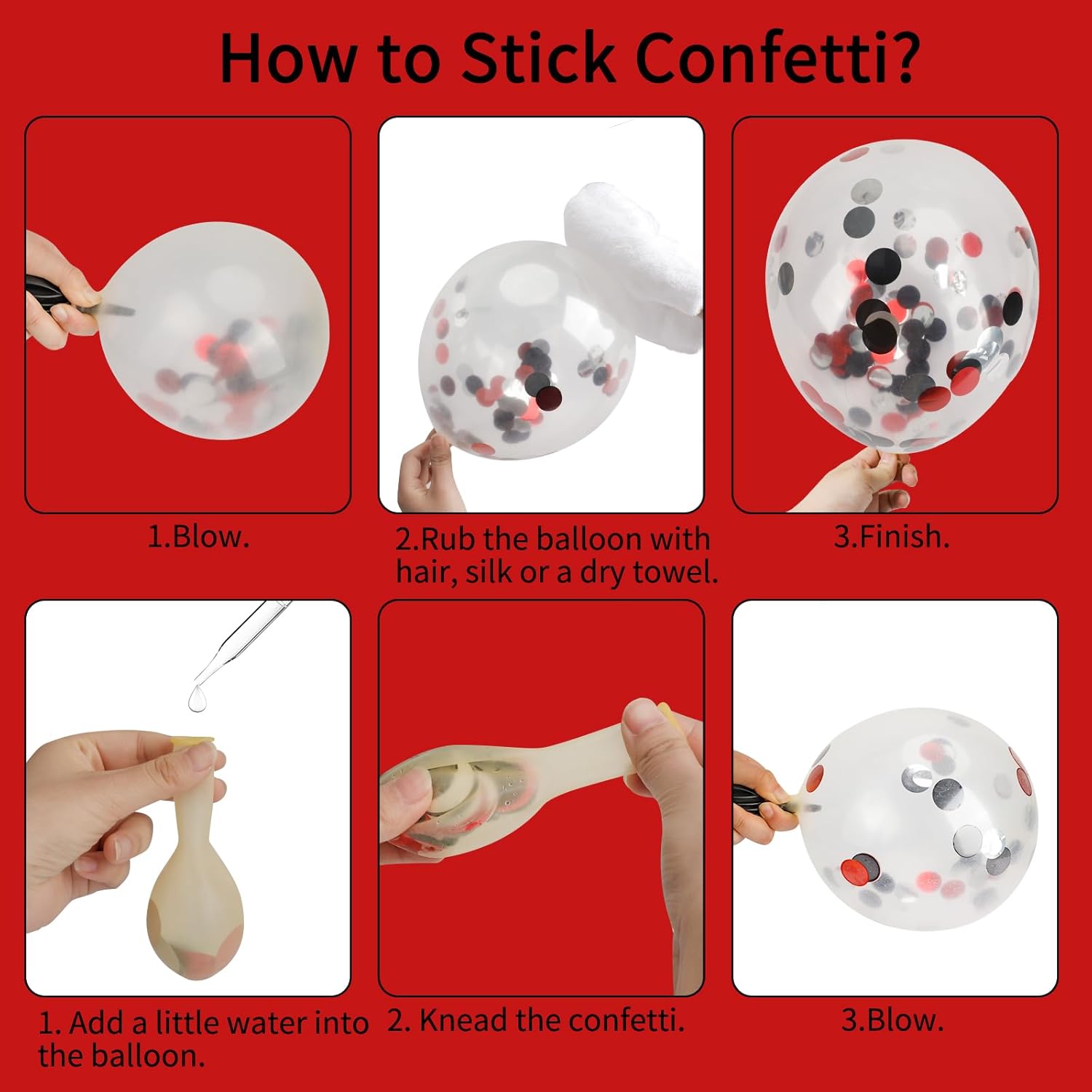 RUBFAC 129pcs Red Black White Balloons Garland Arch Kit, Red and Black White Balloons Arch for Shower Birthday 2025 Graduation Class Decorations Racing Car Poker Card Anniversary Supplies - Image 5