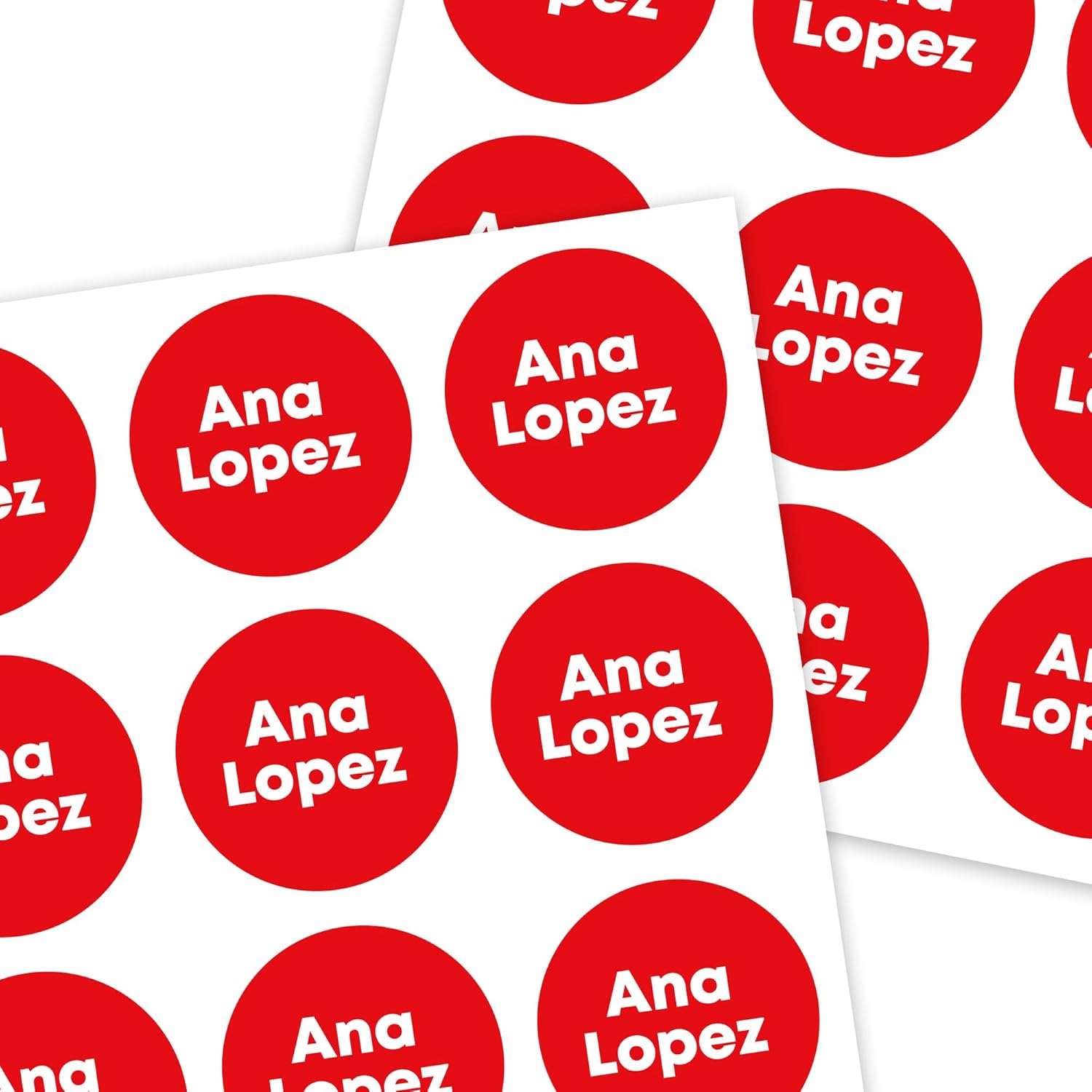 Round Sticker Labels – 126pcs Custom Stick On Name Tag Stickers Mini 0.75”, Personalized Name Stickers for Home, School Supplies & Daycare Labels, Waterproof & Dishwasher Safe (Tie Dye)