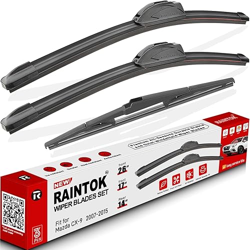 Miniatura 30 de Escobillas Limpiaparabrisas de Repuesto para Mitsubishi Outlander 2014-2020 Calidad Original de Fábrica Juego de Escobillas Delanteras y Traseras