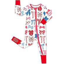 babee Reshinee Bamboo Viscose Baby Footie Pajama, Zipper Pajamas for Baby Boys & Baby Girls 0-24M